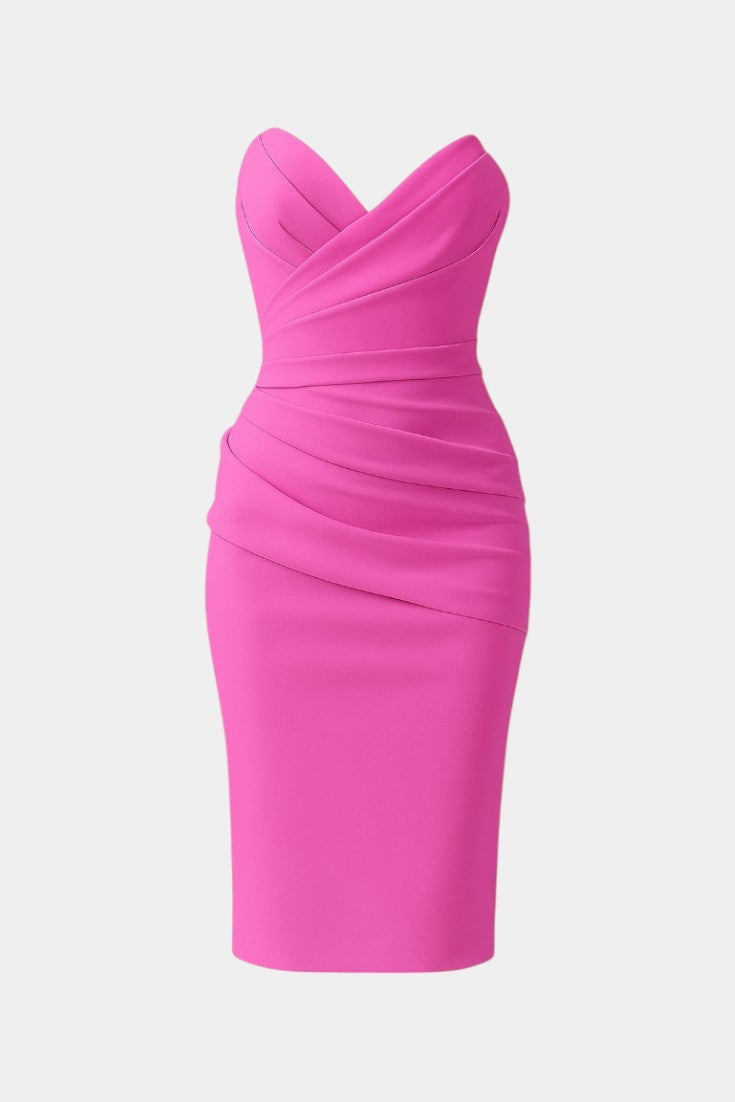 Iveta Vestido Sin Tirantes y Sin Espalda