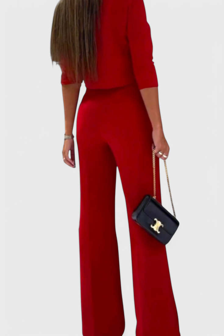 Cleo Conjunto Elegante de Pantalón y Top