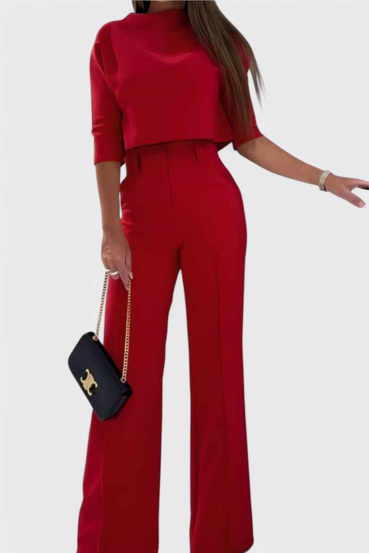 Cleo Conjunto Elegante de Pantalón y Top