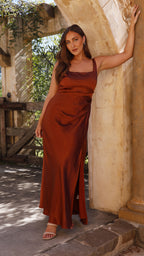 Vestido Maxi Alaria - Óxido