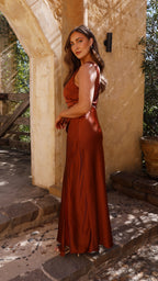 Vestido Maxi Alaria - Óxido