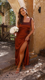 Vestido Maxi Alaria - Óxido