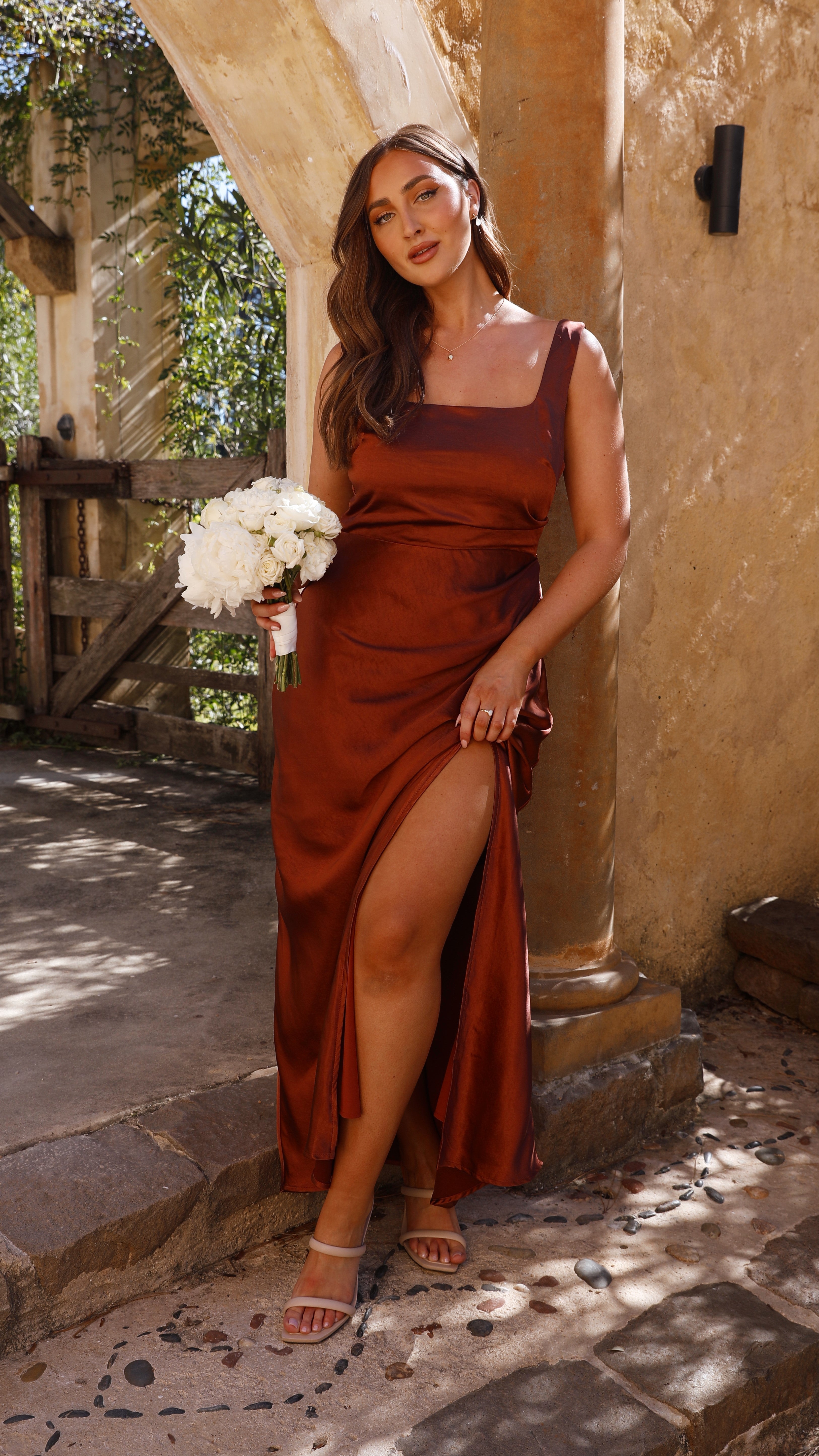Vestido Maxi Alaria - Óxido