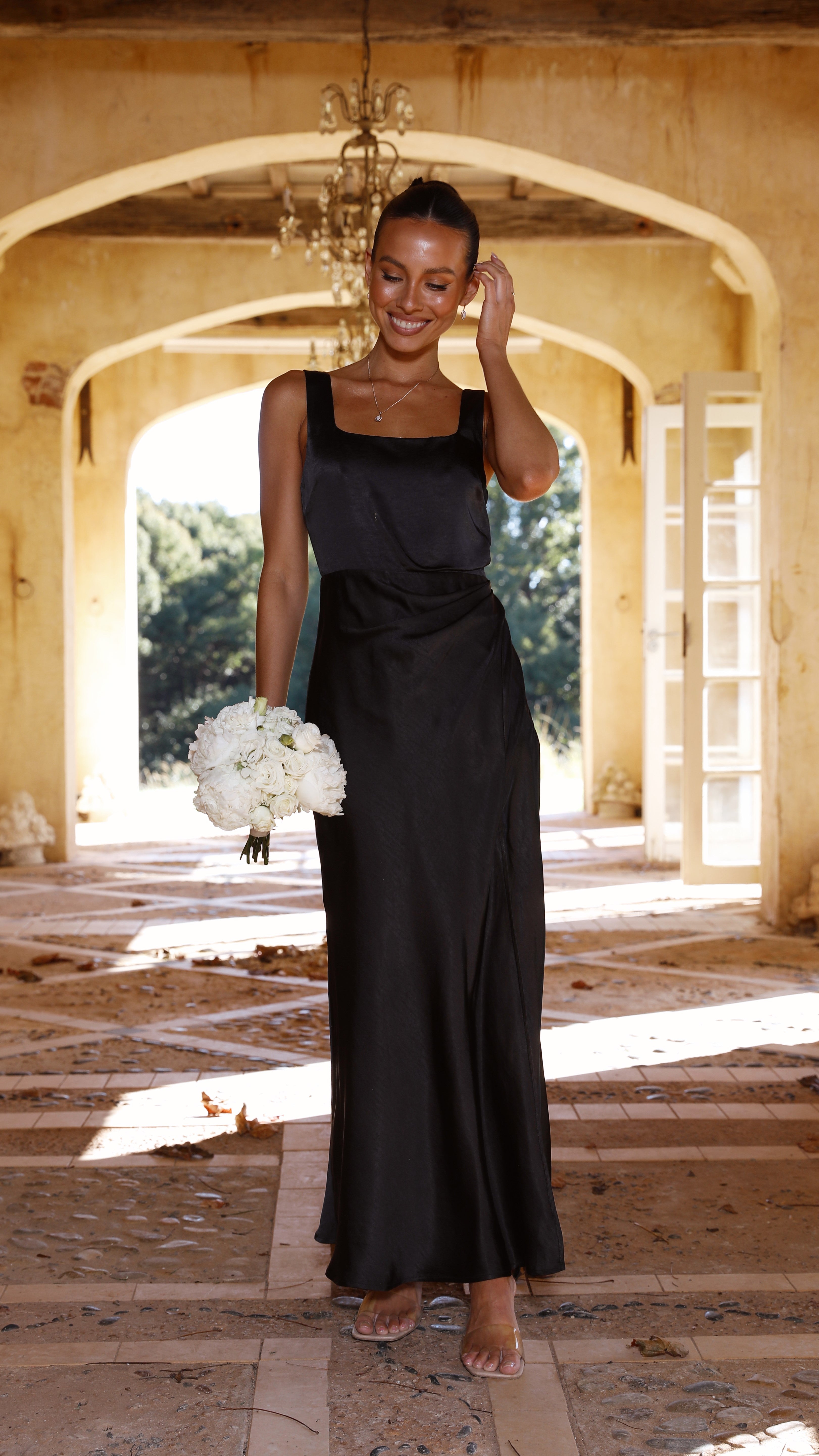 Vestido Maxi Alaria - Negro