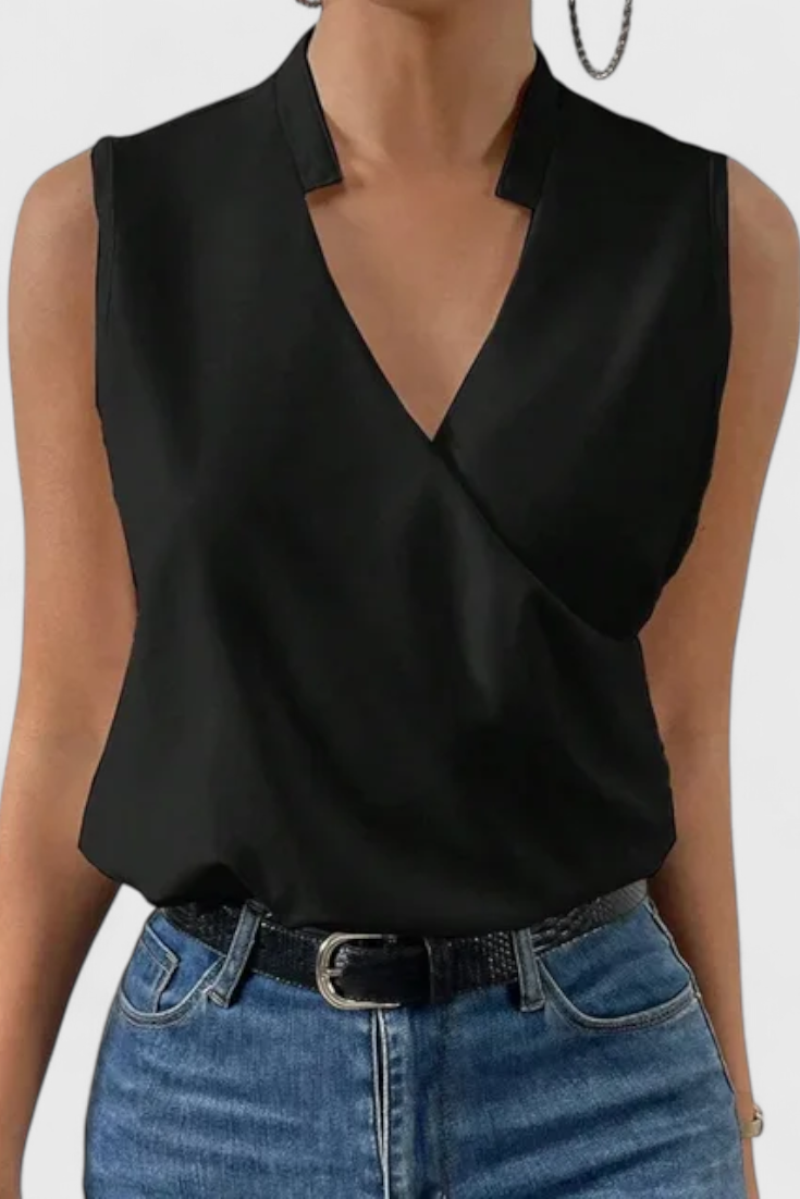 Yariela Blusa Suave de Verano con Escote en V