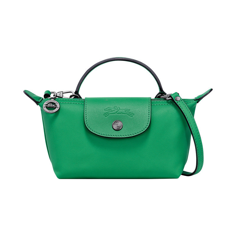 MINI BOLSO PARISIEN DE PIEL - VERDE ESMERALDA
