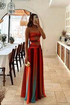 Maisie Vestido Maxi Sin Tirantes de Corte A-Line