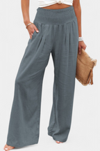 Lexia Pantalón de Algodón y Lino con Corte Fluido y Elegancia Natural