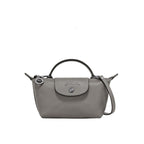 MINI BOLSO PARISIEN DE PIEL - GRIS