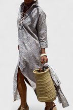 Sherlyn Vestido Camisero de Rayas con Estilo Atemporal