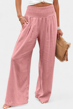 Lexia Pantalón de Algodón y Lino con Corte Fluido y Elegancia Natural