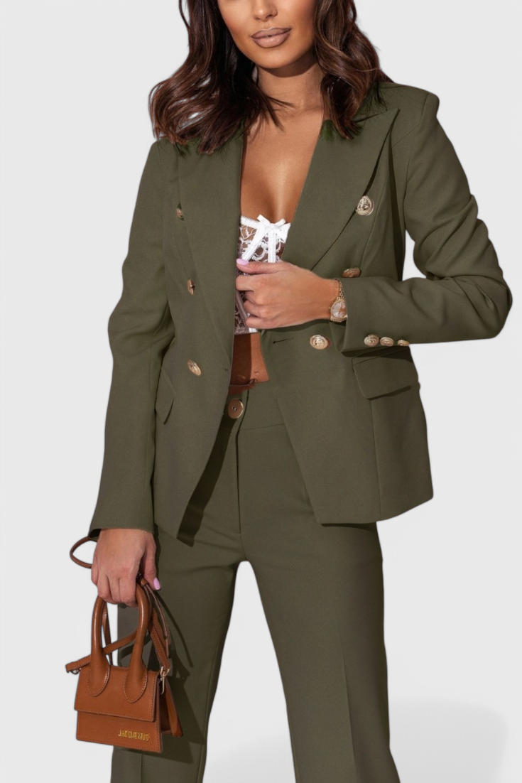Rosalind Conjunto de Blazer y Pantalones Elegante