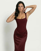 Vestido Escultura Roja