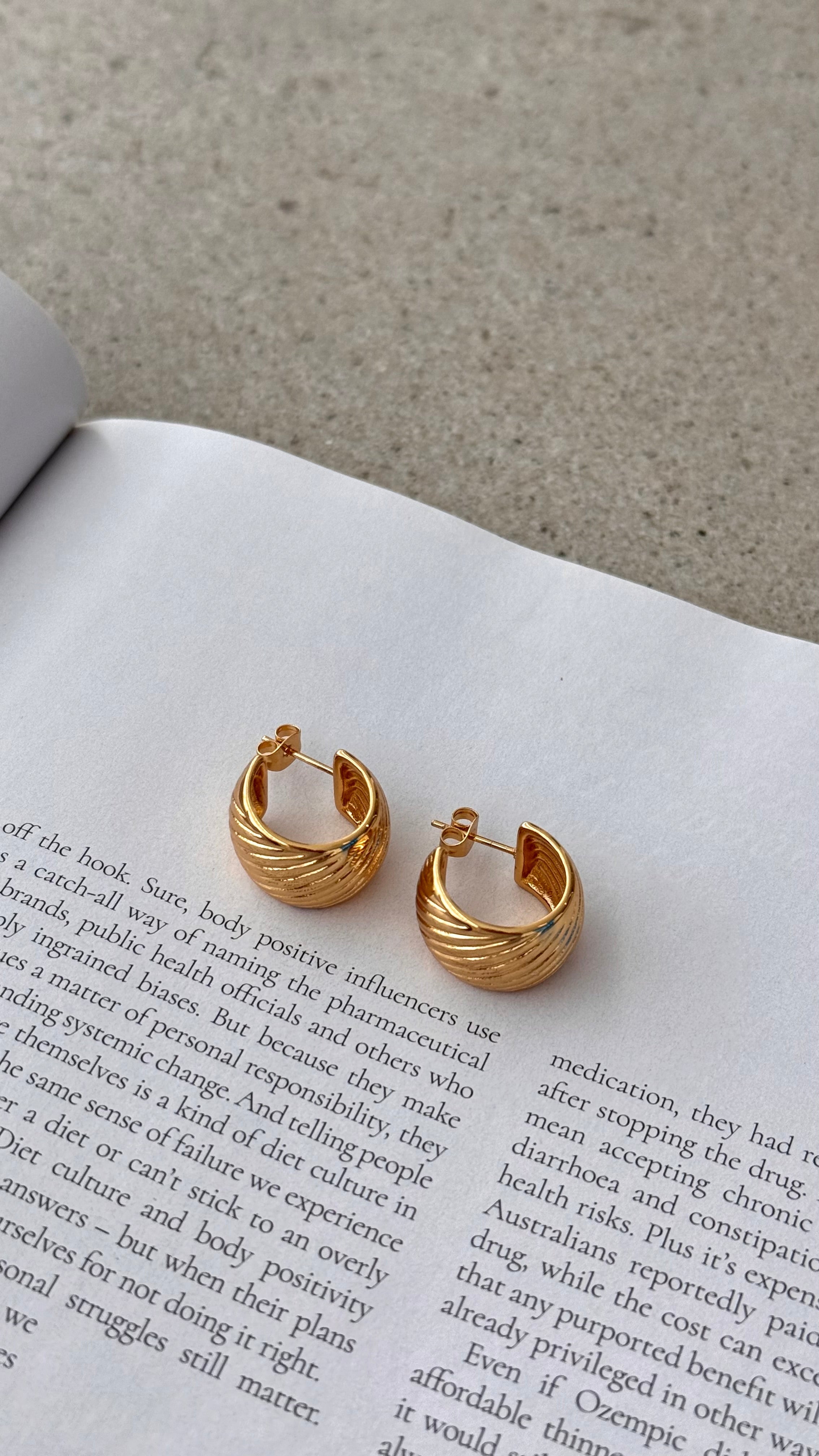 Pendientes Ziggy - Dorado