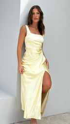 Vestido Maxi Alaria - Amarillo