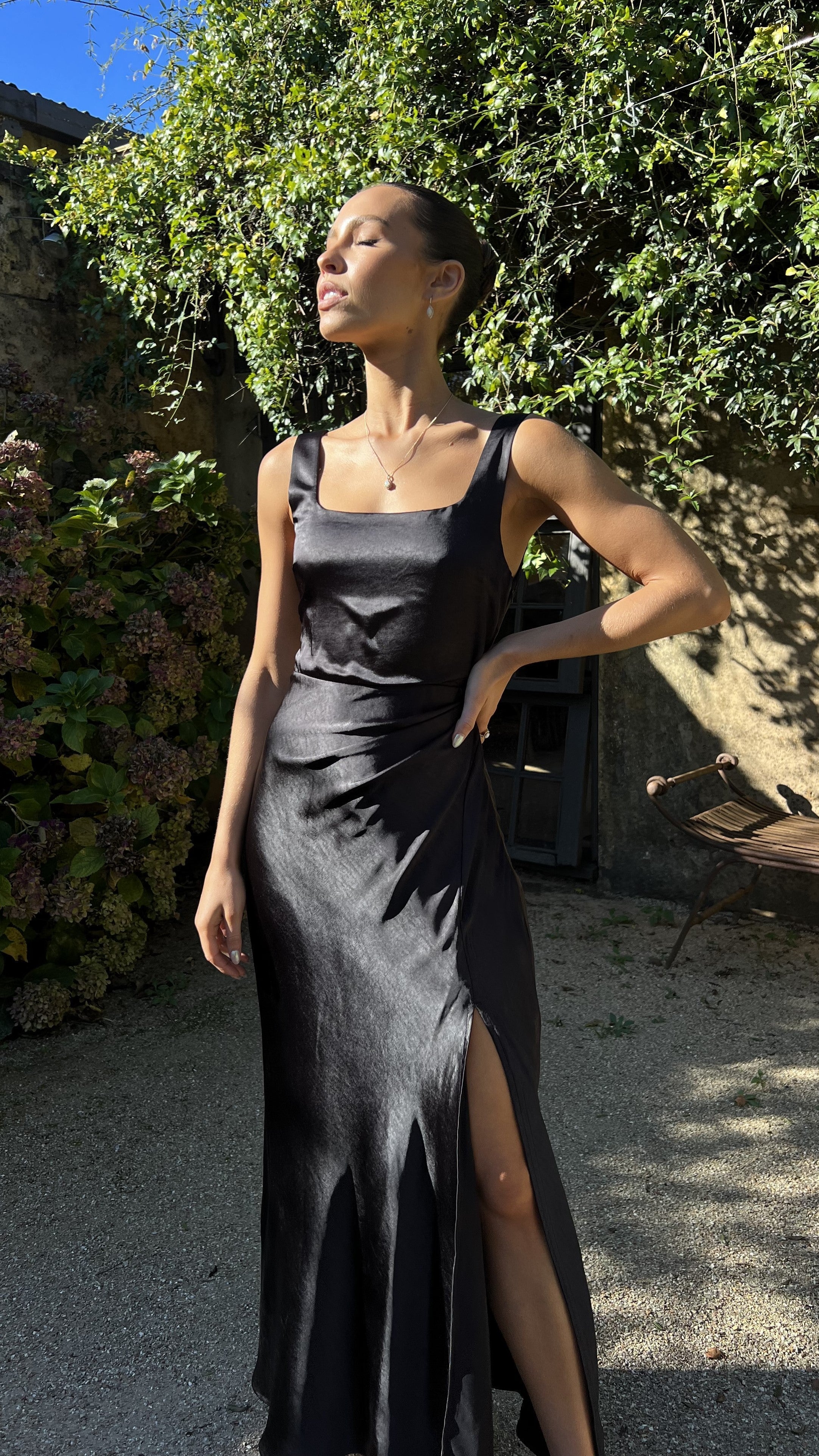 Vestido Maxi Alaria - Negro