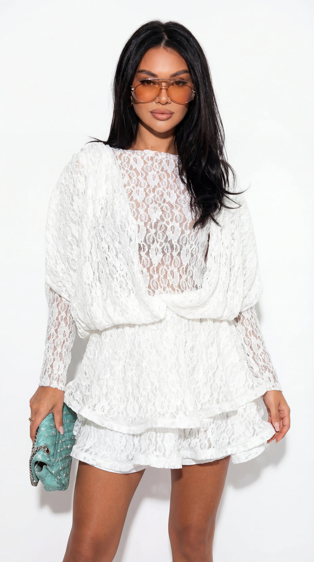 Adriana Bloom | Vestido Midi Bordado con Volantes