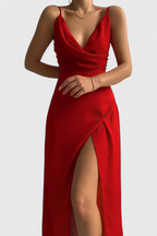 Elina Vestido Flowy V-Neck