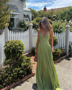 Shailine™ | Vestido verde esmeralda
