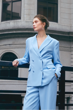 Julia Conjunto Urbano de Blazer y Pantalón de Corte Regular