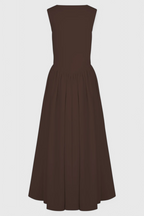 Verona Vestido Midi con Escote Cuadrado