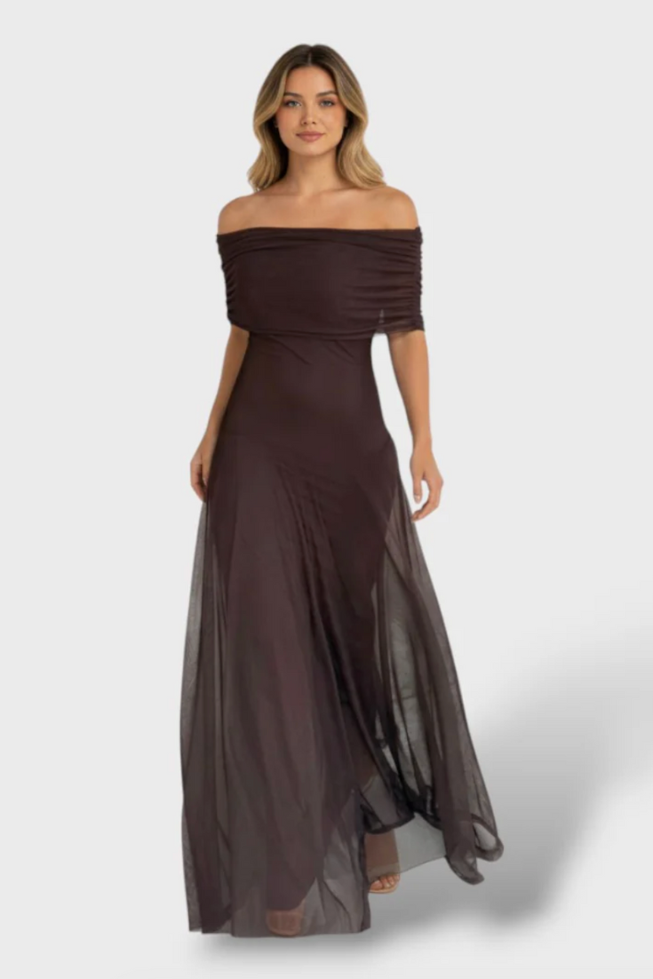 Jessamy Vestido Maxi Tie-Dye de Un Hombro