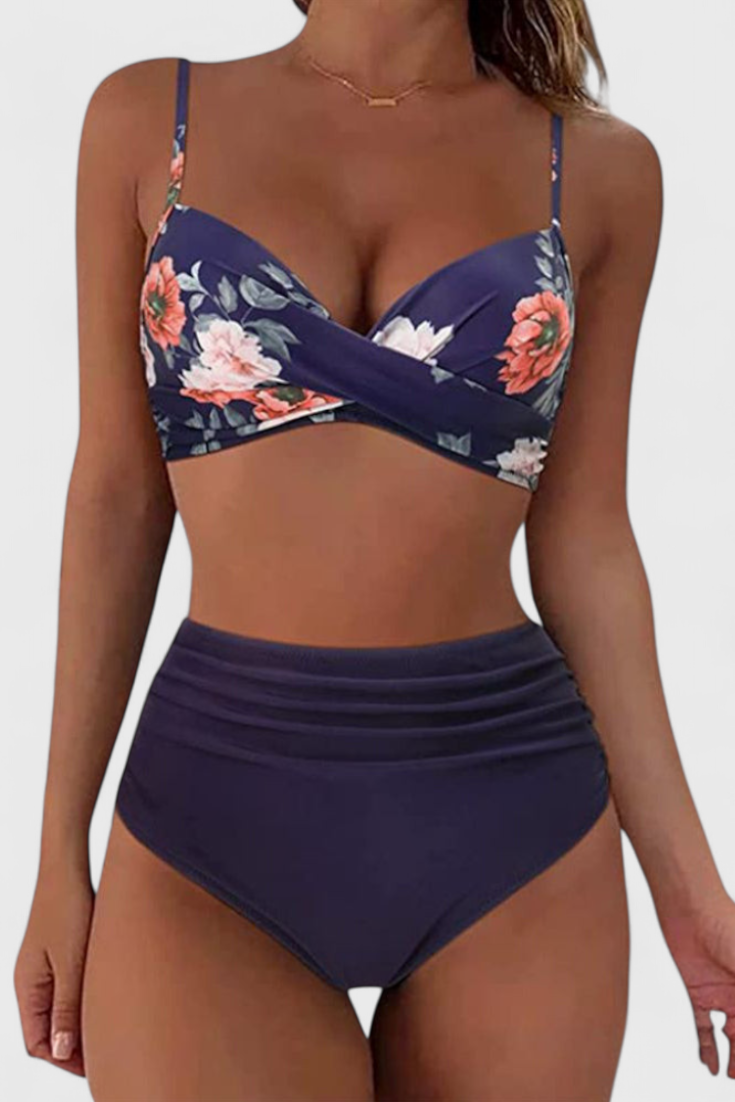 Lison Conjunto de Bikini de Talle Alto con Estilo Sofisticado
