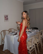 Alejandra | Vestido Largo Maxi con Lentejuelas