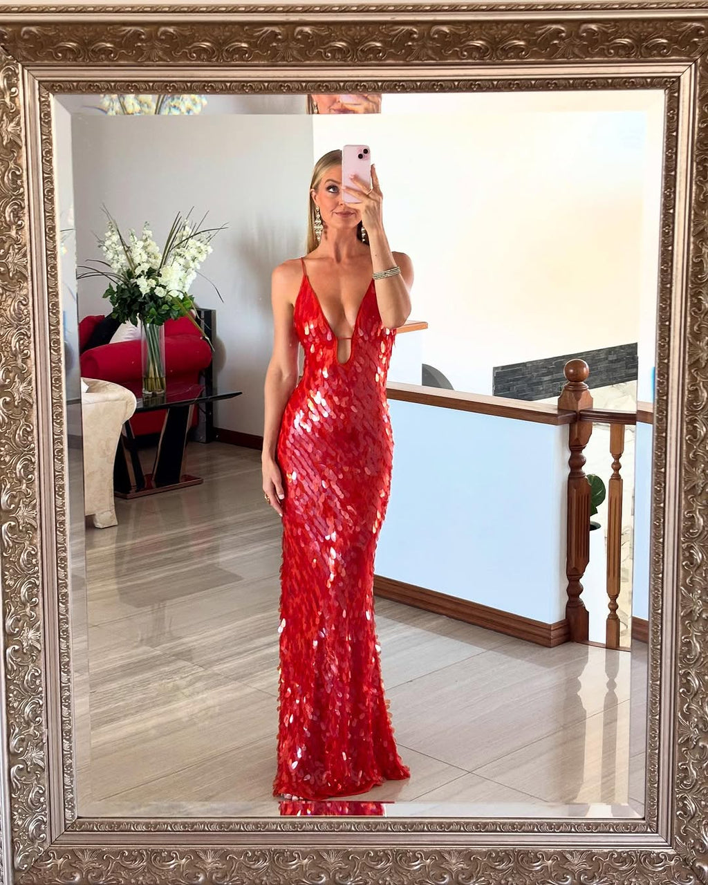 Alejandra | Vestido Largo Maxi con Lentejuelas