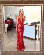 Alejandra | Vestido Largo Maxi con Lentejuelas