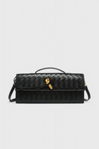 Melanie Clutch con Detalle de Nudo Dorado