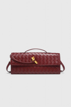 Melanie Clutch con Detalle de Nudo Dorado