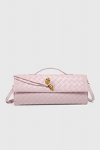 Melanie Clutch con Detalle de Nudo Dorado