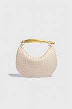 Gerda Bolso Woven con Asa Dorada