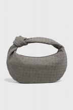 Lila Bolso Mediano Woven con Detalle de Nudo