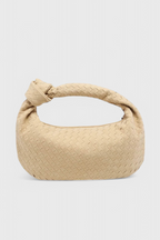 Lila Bolso Mediano Woven con Detalle de Nudo