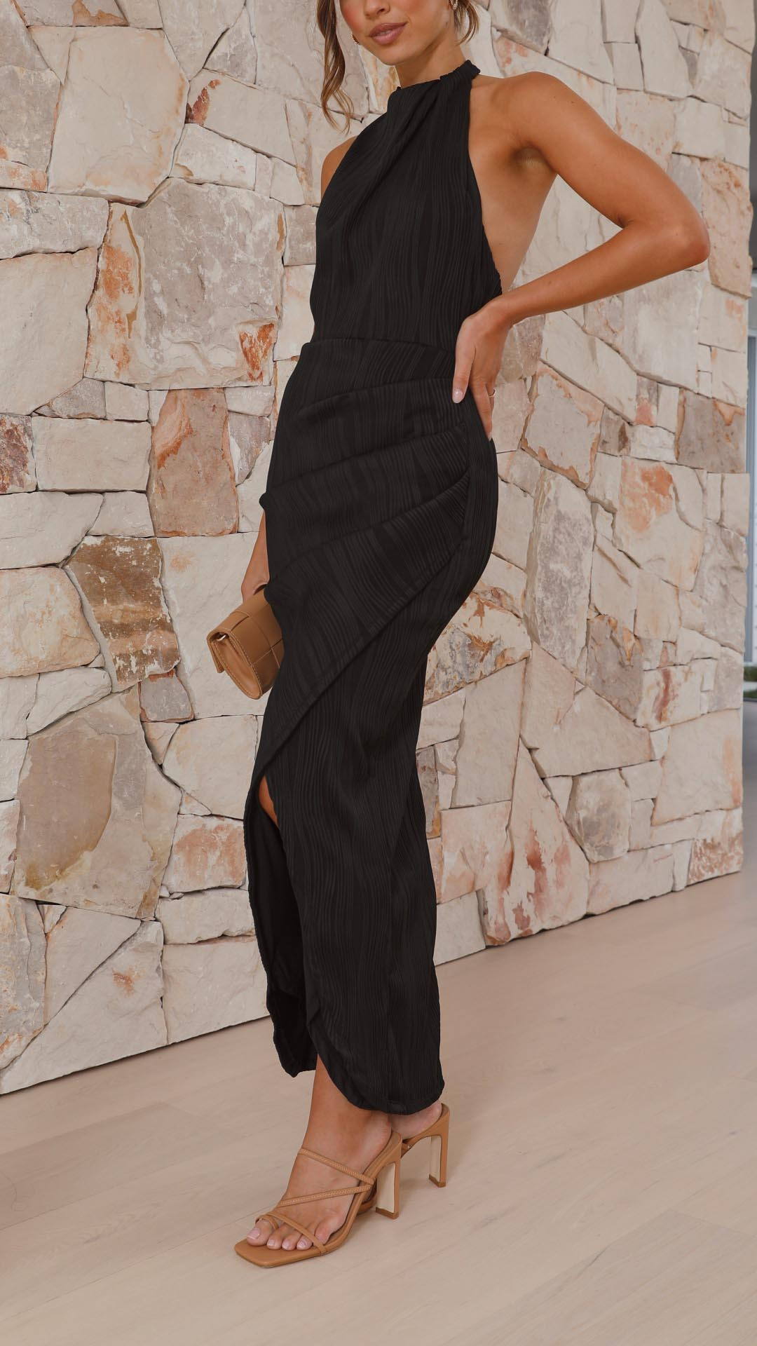 SALIMA | Vestido plisado sofísticado