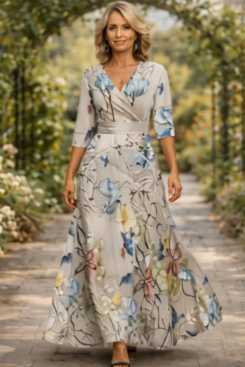 LILLIAN | Vestido Maxi Cruzado Fluido