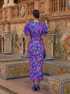 Salobreña™ | Vestido midi estampado escultural
