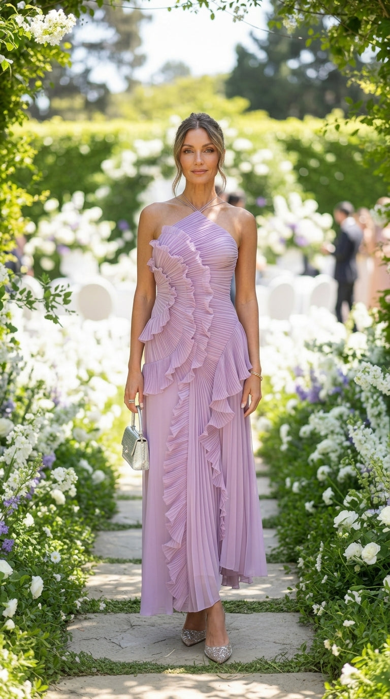 ELISIA | Vestido Maxi Elegante con Volantes