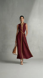 ELIRA | Vestido Lino Esculpido