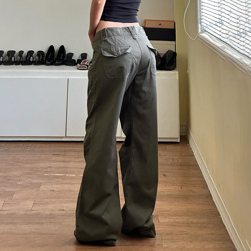 Pantalones de cintura alta estilo urbano
