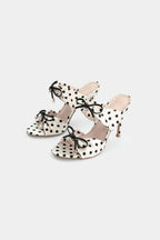 Polka Dots Bow Open Toe Sandals