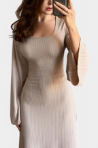 Livia Vestido de Punto con Cintura