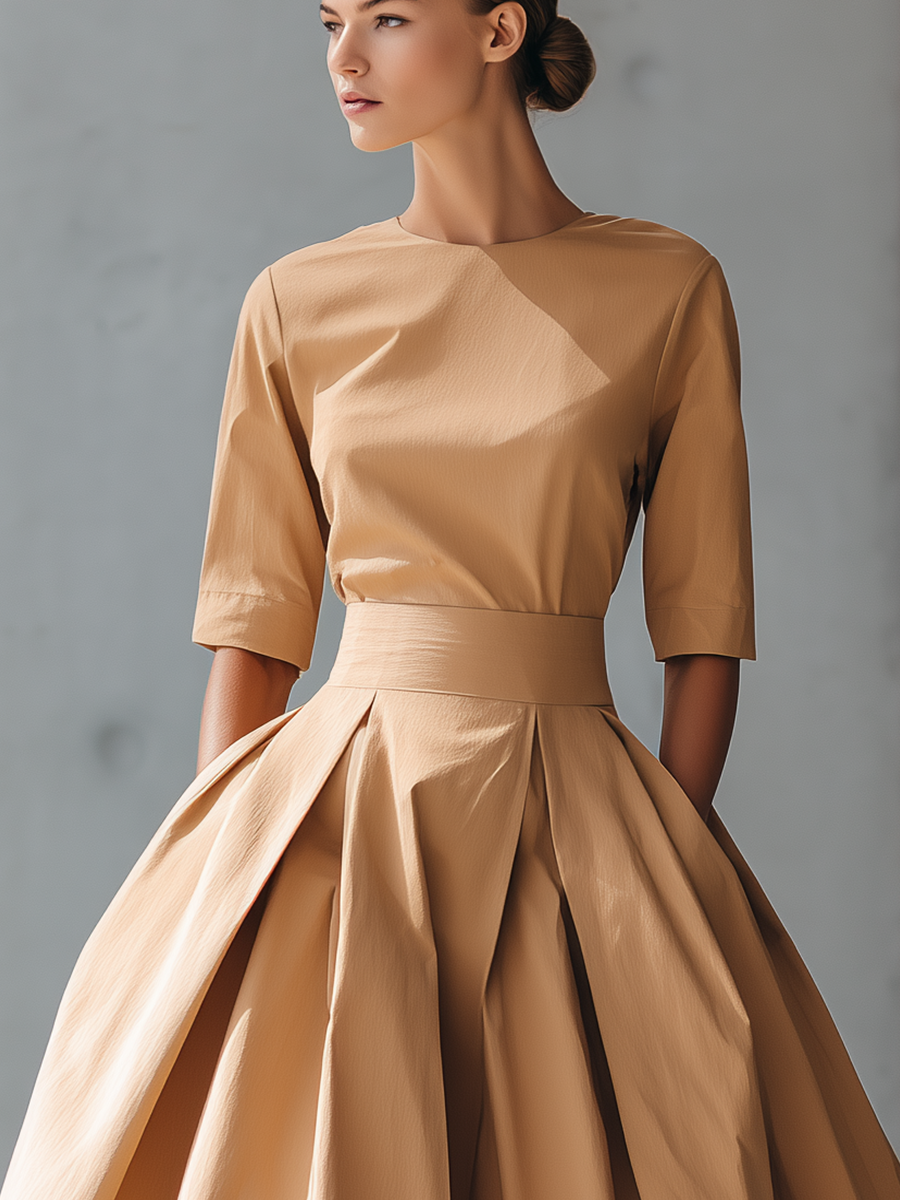 Camélia | Vestido Midaxi Elegante con Cintura Esculpida