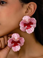 Pendientes Geométricos con Forma de Flor