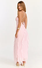 Felisa • Vestido Maxi Dobladillo con Volantes