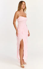 Felisa • Vestido Maxi Dobladillo con Volantes