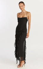 Felisa • Vestido Maxi Dobladillo con Volantes
