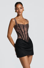 Vestido corto Cornelia - Encaje negro